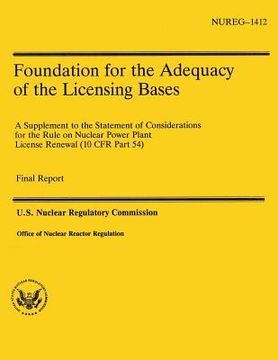 portada Foundation for the Adequacy of the Licensing Bases (en Inglés)