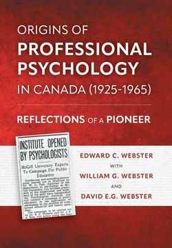 portada Origins of Professional Psychology in Canada (1925-1965): Reflections of a Pioneer (en Inglés)