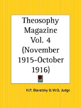 portada theosophy magazine, november 1915 to october 1916