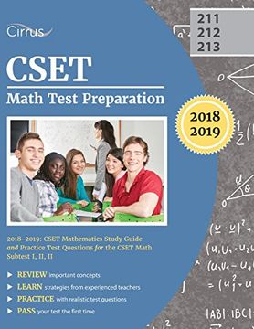 portada CSET Math Test Preparation 2018-2019: CSET Mathematics Study Guide and Practice Test Questions for the CSET Math Subtest I, II, II