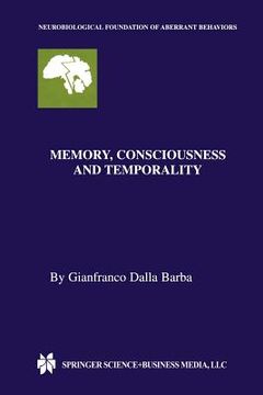 portada Memory, Consciousness and Temporality (en Inglés)