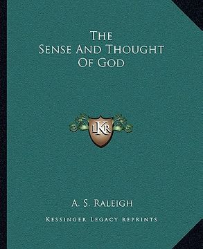 portada the sense and thought of god (en Inglés)