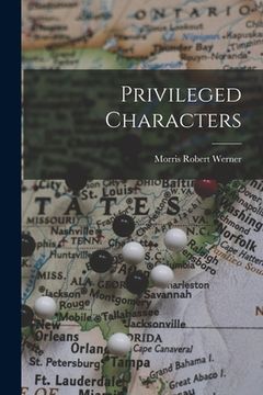 portada Privileged Characters (in English)