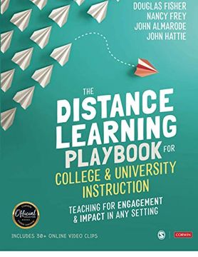 portada The Distance Learning Playbook for College and University Instruction: Teaching for Engagement and Impact in any Setting (en Inglés)