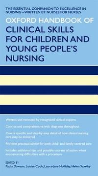 portada oxford handbook of clinical skills for children`s and young people`s nursing