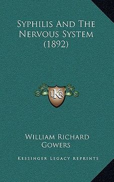 portada syphilis and the nervous system (1892) (in English)
