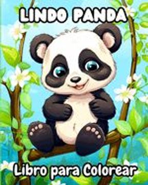 portada Lindo Panda Libro para Colorear: Con hermosos y adorables osos panda para niños