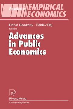 portada advances in public economics (in English)