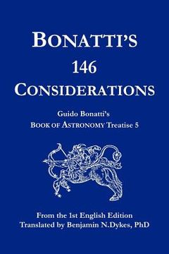 portada bonatti's 146 considerations (en Inglés)