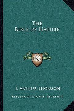 portada the bible of nature (in English)