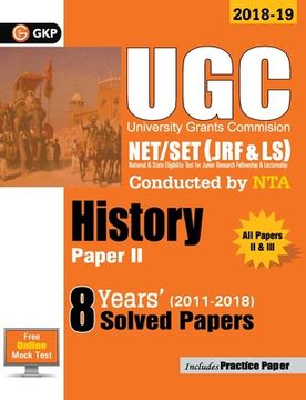 portada UGC NET/SET (JRF & LS) Paper II: History - 8 Years Solved Papers 2011-18 (en Inglés)