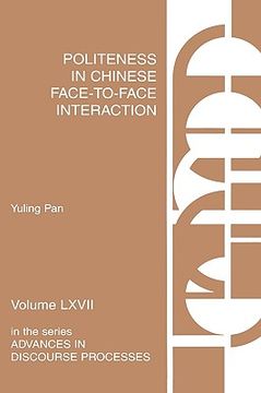 portada politeness in chinese face-to-face interaction