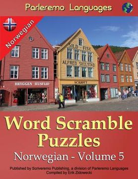 portada Parleremo Languages Word Scramble Puzzles Norwegian - Volume 5 (en Noruego)