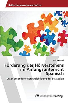 portada Frderung des Hrverstehens im Anfangsunterricht Spanisch Unter Besonderer Bercksichtigung der Strategien (in German)