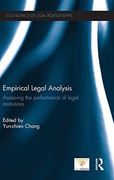 portada Empirical Legal Analysis: Assessing The Performance Of Legal Institutions (the Economics Of Legal Relationships) (in English)