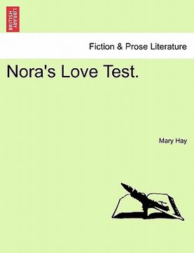 portada nora's love test. (in English)