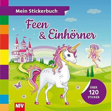 portada Feen & Einhörner: Mein Stickerbuch (en Alemán)