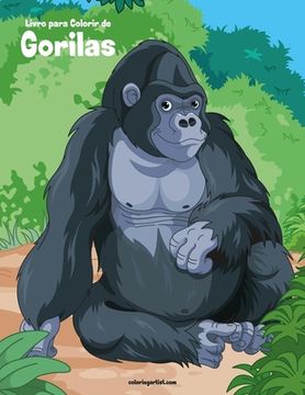 portada Livro para Colorir de Gorilas (en Portugués)