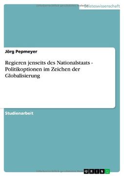 portada Regieren jenseits des Nationalstaats - Politikoptionen im Zeichen der Globalisierung (German Edition)