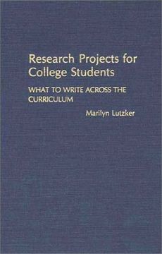 portada research projects for college students: what to write across the curriculum