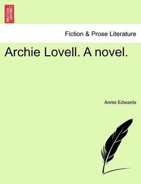 portada archie lovell. a novel. (in English)