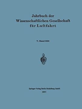 portada Jahrbuch Der Wissenschaftlichen Gesellschaft Fur Luftfahrt