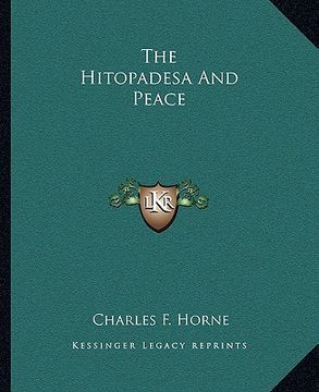 portada the hitopadesa and peace (en Inglés)