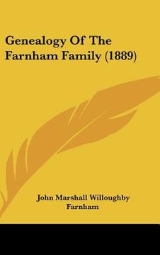 portada genealogy of the farnham family (1889) (en Inglés)