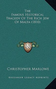 portada the famous historical tragedy of the rich jew of malta (1810) (in English)