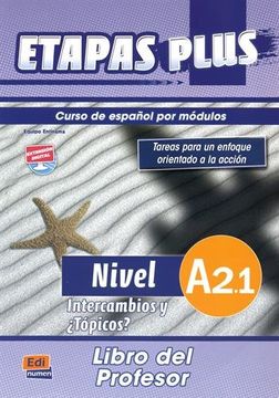 portada Etapas Plus A2.1 Libro del Profesor. Intercambios Y ¿Tópicos?: Curso de Español Por Módulos (in English)