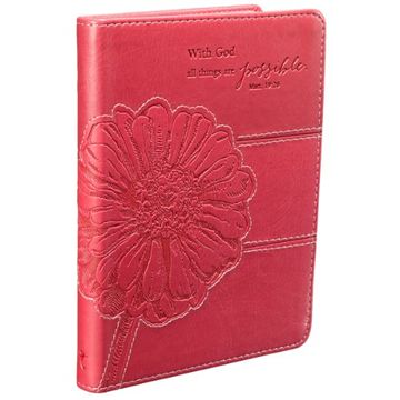 portada Pink "All Things Are Possible" Flexcover Journal