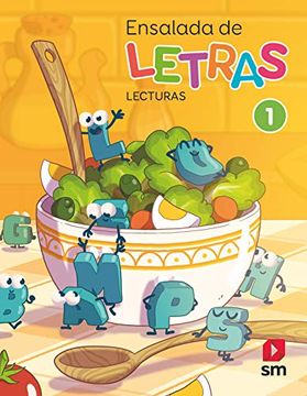 portada Lecturas: Ensalada de Letras. 1 Primaria. Más Savia (in Spanish)