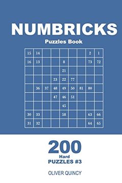portada Numbricks Puzzles Book - 200 Hard Puzzles 9x9 (Volume 3) (Numbricks - Hard) (in English)