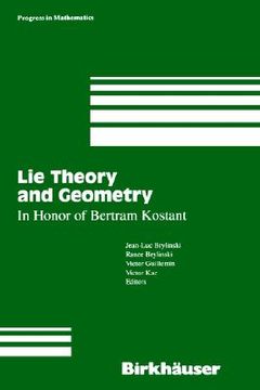 portada lie theory and geometry: in honor of bertram kostant (en Inglés)