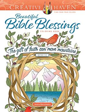 portada Creative Haven Beautiful Bible Blessings Coloring Book (en Inglés)