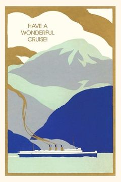 portada Vintage Journal Ocean Liner Cruise with Mountains (en Inglés)