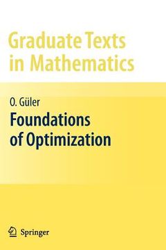 portada foundations of optimization (en Inglés)