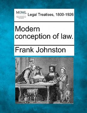 portada modern conception of law. (in English)
