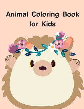 portada Animal Coloring Book For Kids: Christmas Coloring Pages with Animal, Creative Art Activities for Children, kids and Adults (en Inglés)