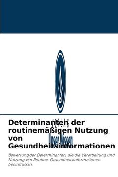 portada Determinanten der routinemäßigen Nutzung von Gesundheitsinformationen (in German)