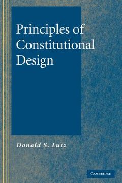 portada Principles of Constitutional Design (en Inglés)