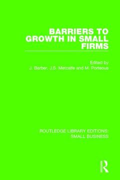 portada Barriers to Growth in Small Firms