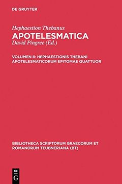 portada hephaestionis thebani apotelesmaticorum epitomae quattuor (en Inglés)