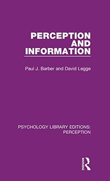 portada Perception and Information (Psychology Library Editions: Perception) (en Inglés)