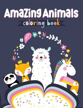 portada Amazing Animals Coloring Book (en Inglés)