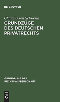 portada Grundzüge des Deutschen Privatrechts (in German)