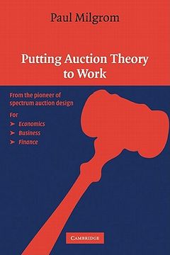 portada Putting Auction Theory to Work Paperback (Churchill Lectures in Economics) (en Inglés)