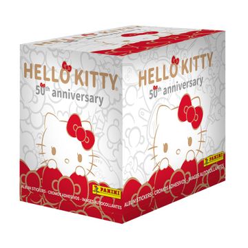portada Hello Kitty - Caja 50 sobres de estampas - Editorial Panini