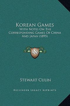 portada korean games: with notes on the corresponding games of china and japan (1895)