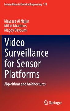 portada video surveillance for sensor platforms: algorithms and applications (en Inglés)